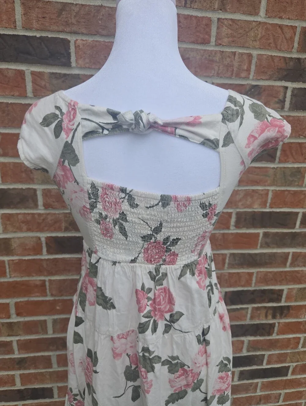 Girls Old Navy Woven Short Sleeve Maxi All-Day Dress M (8)